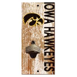 Fan Creations - Iowa Hawkeyes Distressed Bottle Opener - Multicolor