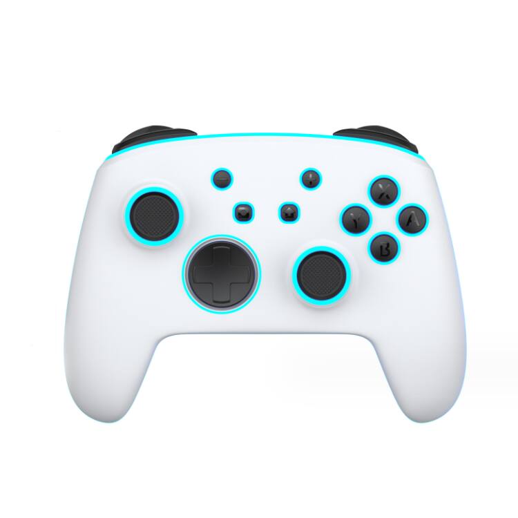 Alt View 1. Cluzine - Motion Sensing Game Controller with 6-Axis Function, Macro Programmable Wireless Bluetooth Vibration Gamepad - Red.