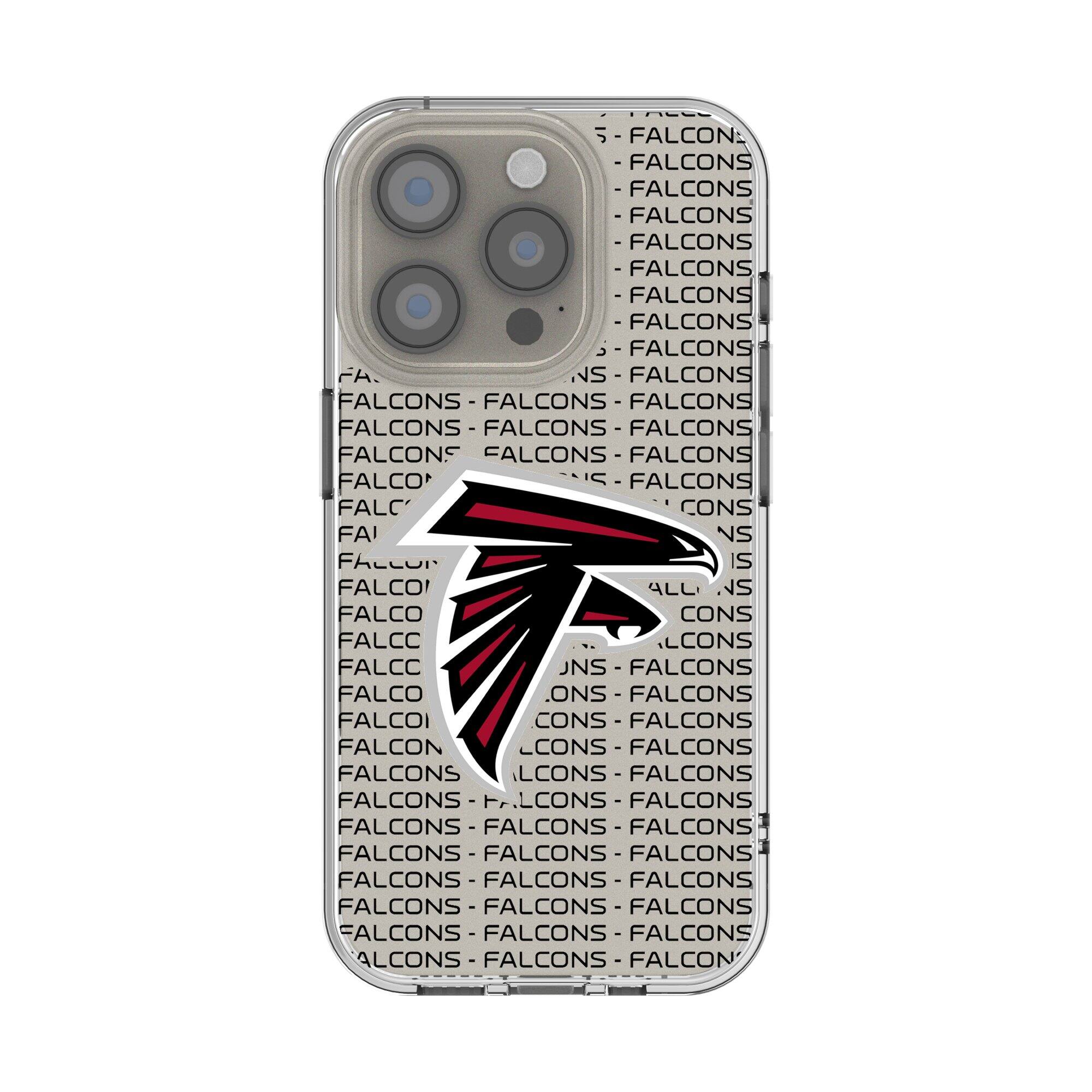 Keyscaper - NFL - Atlanta Falcons iPhone Clear Text Backdrop Design Case - 15 - Multicolor