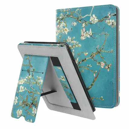Front. Kitcheniva - Kindle Paperwhite 10th Generation 2018 Case With Hand Strap And Folding Stand Blossom - Blossom.