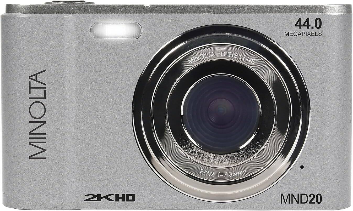 MINOLTA  
2KHD  
MINOLTA HD DIS LENS  
F/3.2 f=7.36mm  
44.0 MEGAPIXELS  
MND20