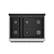 Alt View 6. Hauslane - HausPro 36 in. 6 Burners (20,000 BTU) Freestanding Gas Range Range - Matte Black.