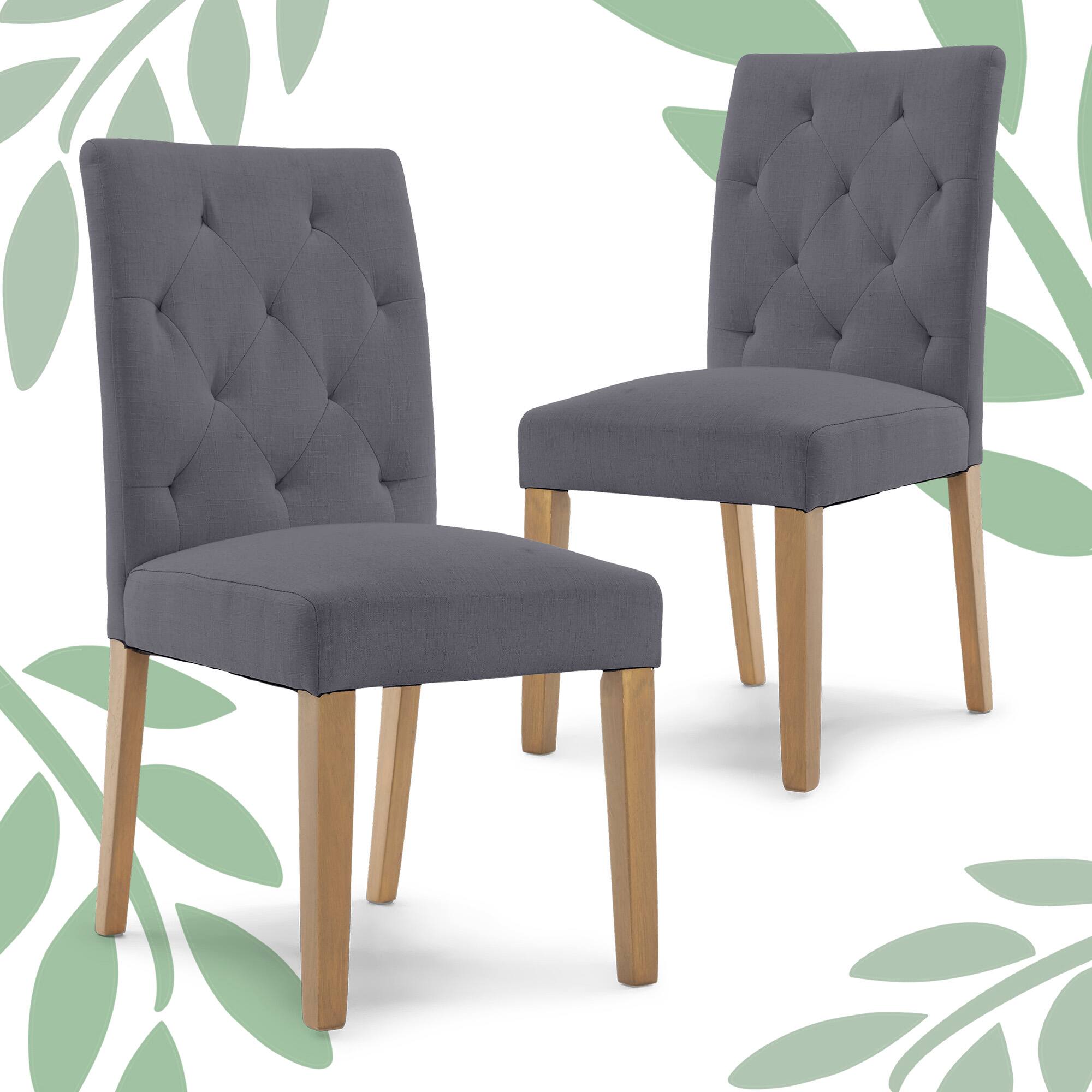 Finch - Westport Tufted Dining Chair, Set of 2 - Gray price history on PriceWatchPro