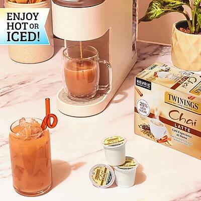 ENJOY HOT OR ICED!

KEURIG LATTE

TWININGS Chai Latte
25% LESS SUGAR

Experience the taste of chai with our Chai Latte K-Cups.
