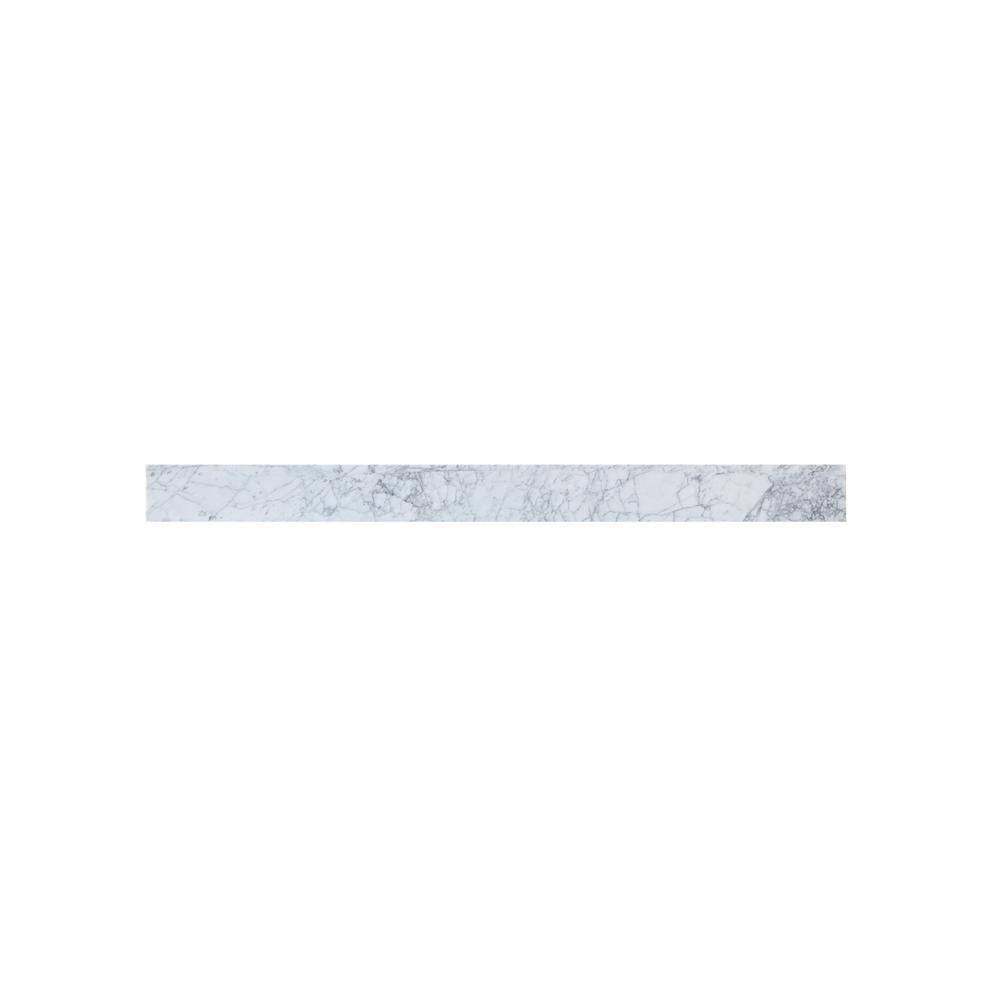 Alt View 2. Elegant Kitchen and Bath - 48 inch backsplash in carrara white - Carrara White.
