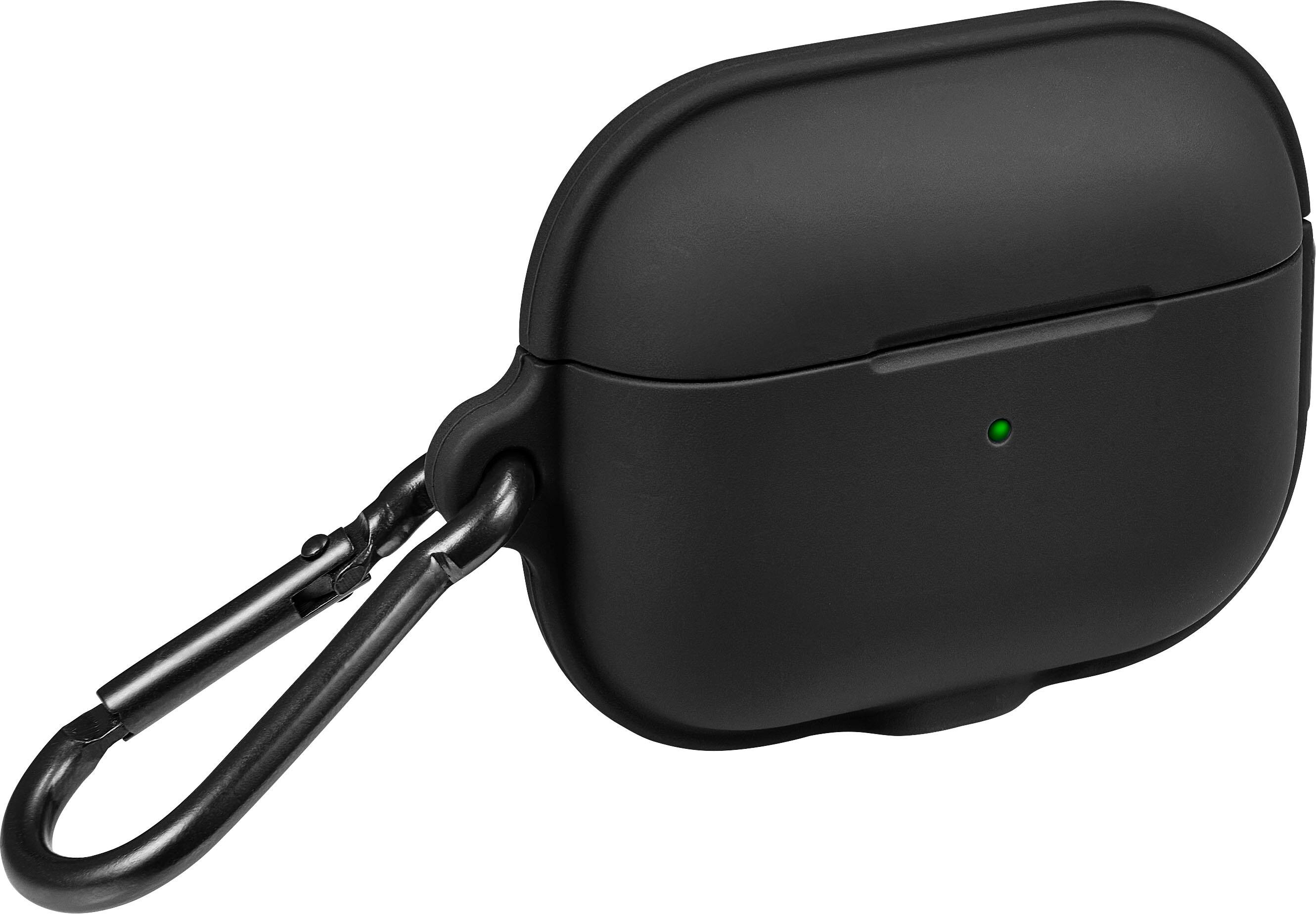 Alt View 19. Insignia™ - Case + Cleaning Tool for Apple AirPods Pro 1st and 2nd Generation - Black.