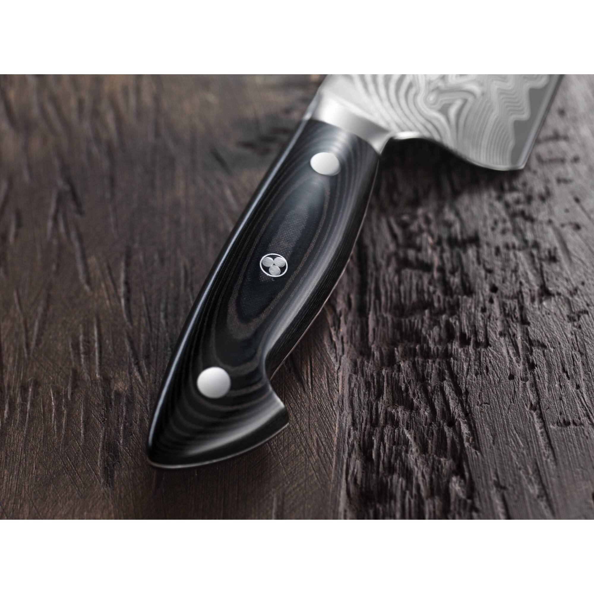 Alt View 2. ZWILLING - KRAMER by ZWILLING EUROLINE Damascus Collection 4.5-inch Utility Knife - Black.