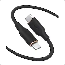 Anker - USB C Cable, Type C Flow Cord(6ft) - Black