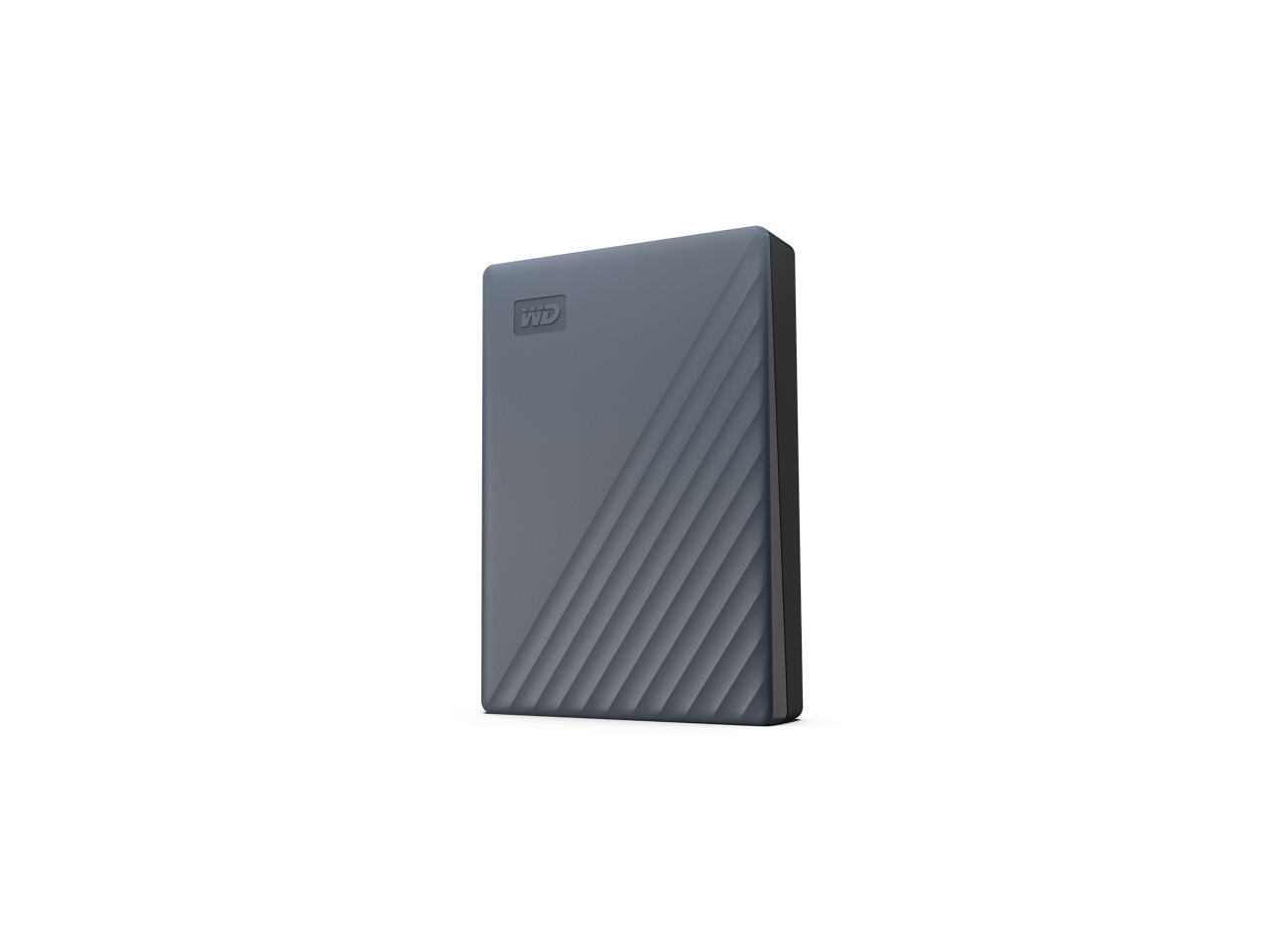 Alt View 1. Western Digital - WD 5TB My Passport Portable Storage External Hard Drive  USB-C™ (WDBRMD0050BGY-WESN) - Silicon Grey.