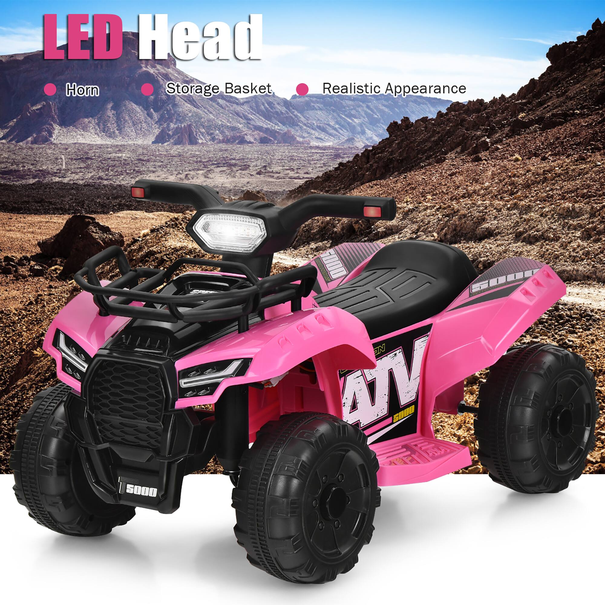 LED Head  
- Horn  
- Storage Basket  
- Realistic Appearance  

Ui 5000 / I E JN ATV