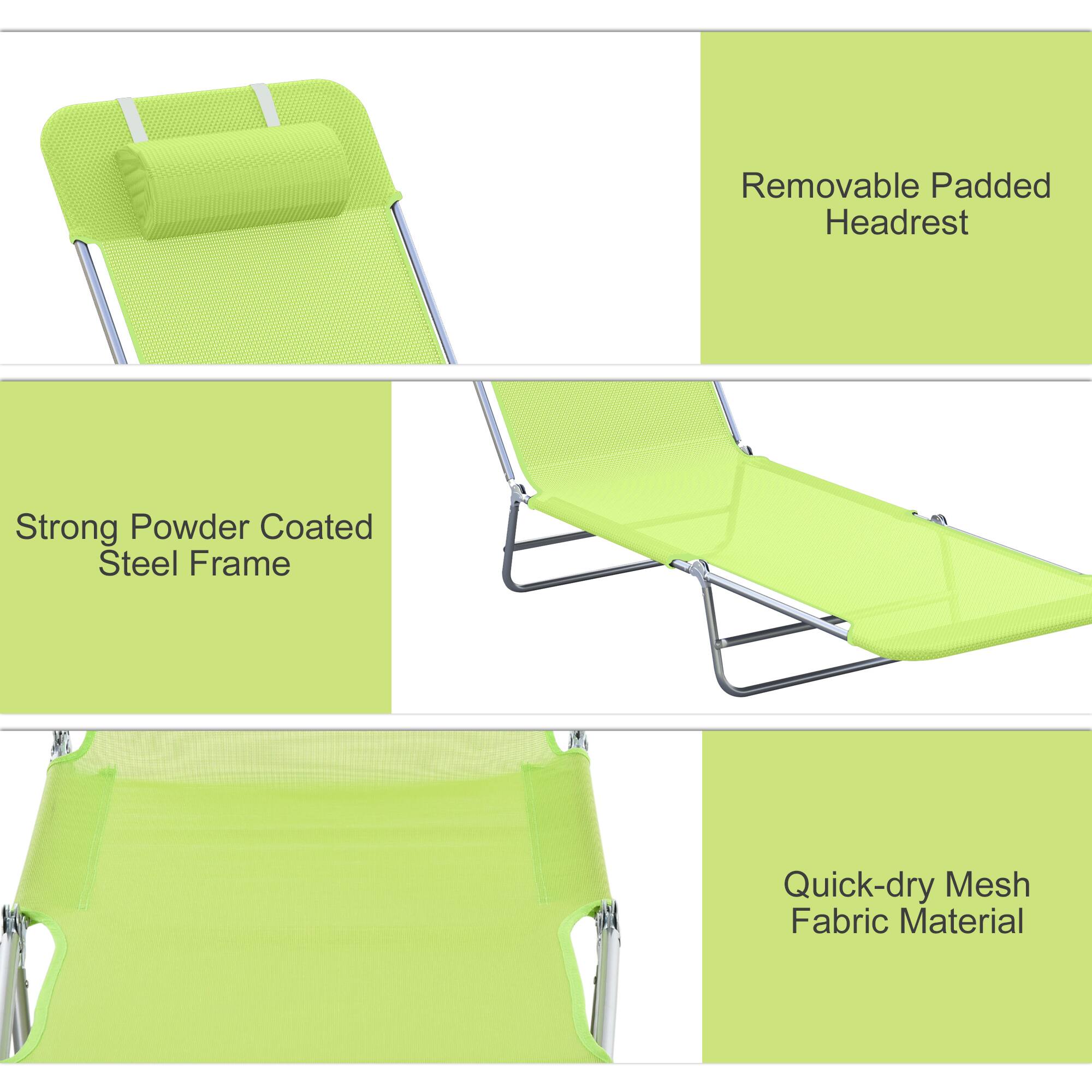 Removable Padded Headrest, Strong Powder Coated Steel Frame, Quick-dry Mesh Fabric Material