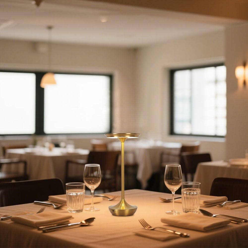 Alt View 6. Dazzling Pops - EJQ Rechargeable Cordless Table Lamp 6000mAh Battery Operated LED Table Lights Outdoor Portable Touch - 2 Pcs Black.