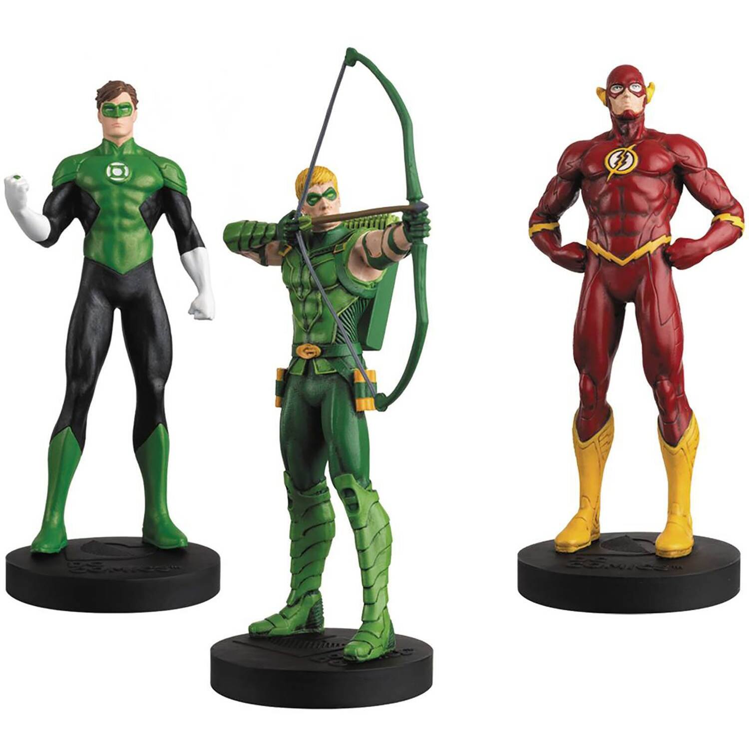 Alt View 1. Eaglemoss - Eaglemoss DC  Masterpiece Collection: Justice League Figurine Set - Flash, Green Lantern, Green Arrow.