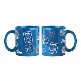 Logo Brands - Detroit Lions 2-Pack 15oz. Color Mug Set - Cobalt