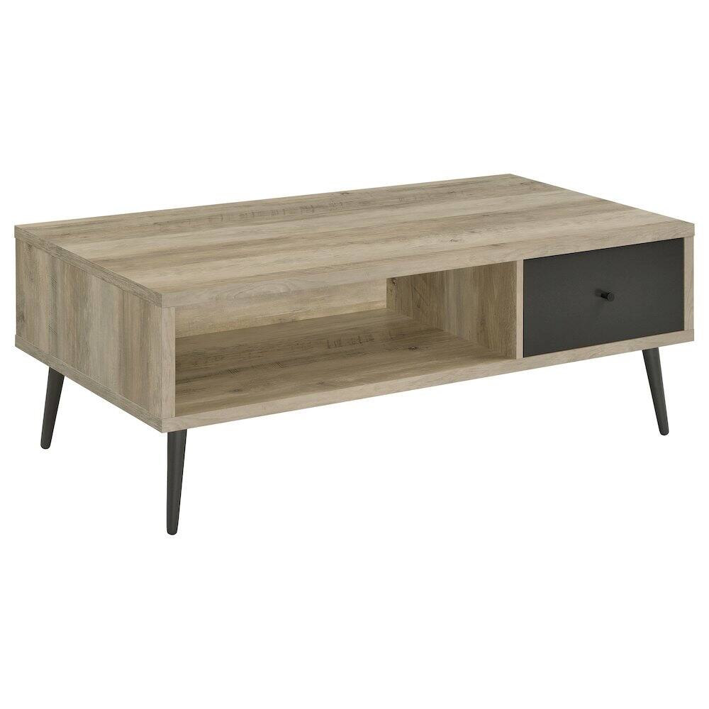 Front. Coaster Co. of America - Welsh 1-drawer Engineered Wood Coffee Table Antique Pine - Brown.