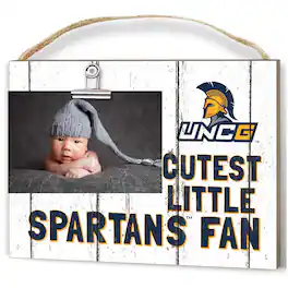 Jardine - UNCG Spartans 8'' x 10'' Cutest Little Weathered Logo Clip Photo Frame - White