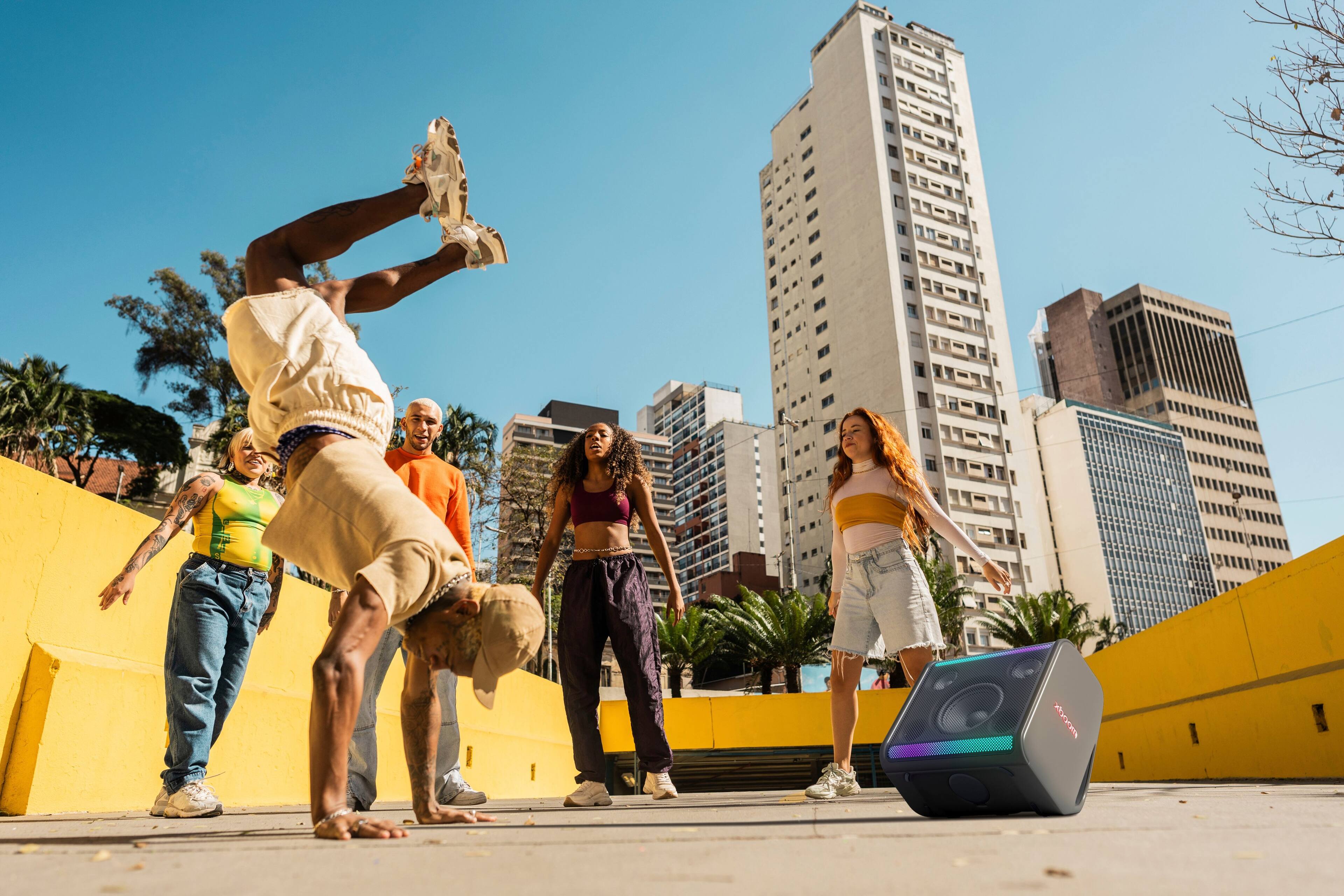 Alt View 33. LG - xboom Stage 301 Bluetooth Speaker - Black.