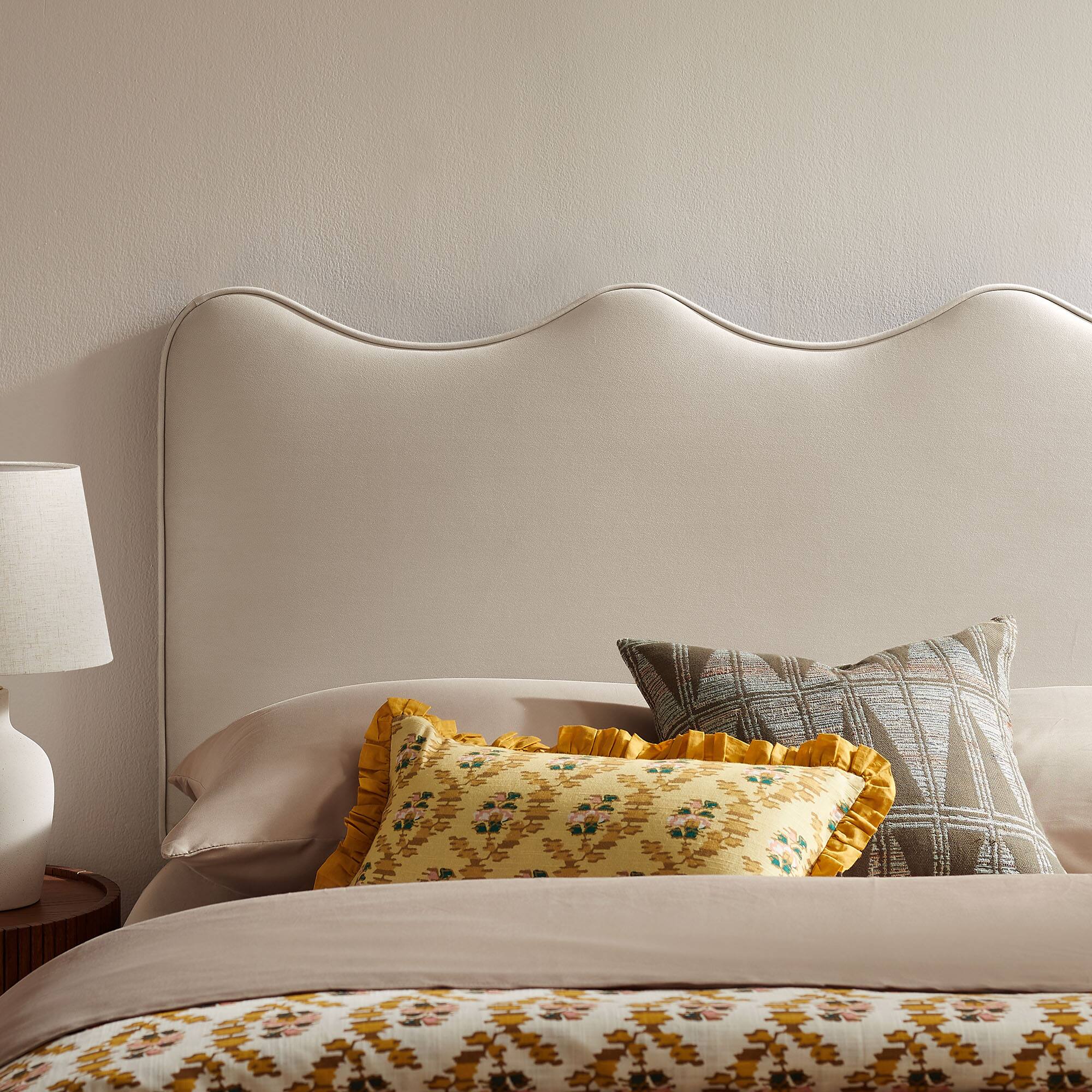 Alt View 1. Modway - Athena Upholstered Headboard by Modway - Almond.