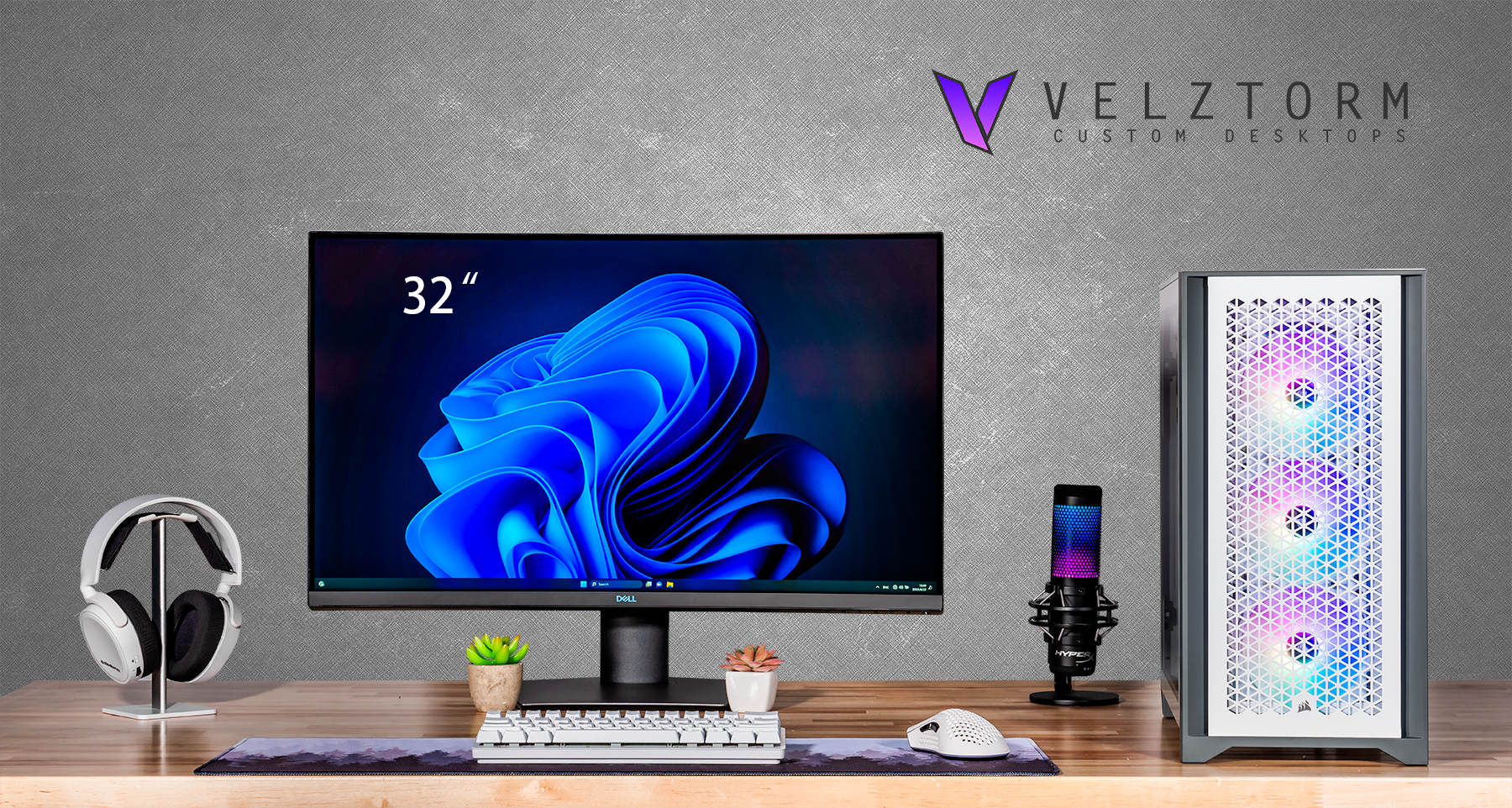 VELZTORM CUSTOM DESKTOPS 32" DELL