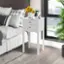 Alt View 12. Costway - Side Table End Accent Table Night Stand with  2 Drawers Furniture - White.