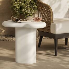 Elowen Outdoor Patio Side Table by Modway - White
