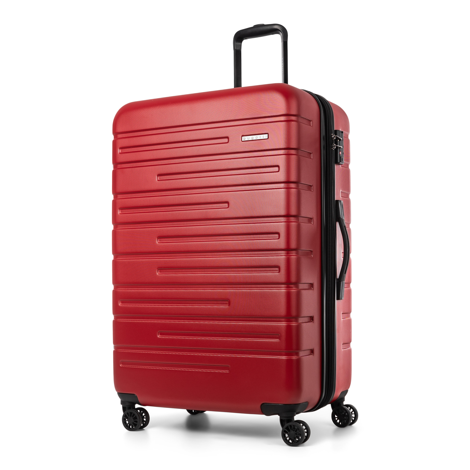 Angle View: Bugatti - 28" Geneva Suitcase - Red