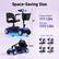 Space-Saving Size
Product Weight: 101 Lbs
Max load: 300 Lbs
Color options: Red, Purple, Blue, Silver
Dimensions:
- Height: 31"
- Length: 39"
- Width: 20"
- Seat Height: 16.5"