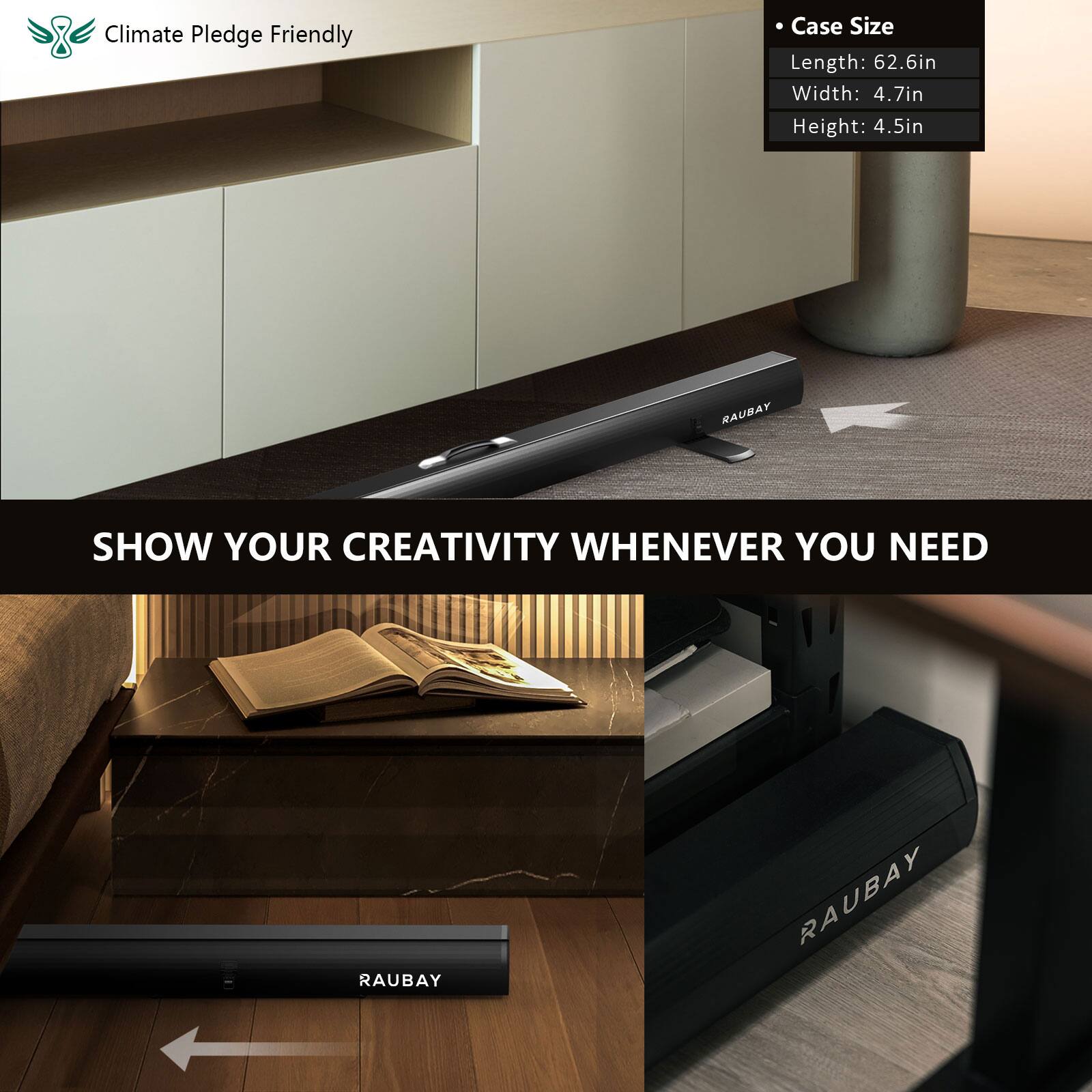 Climate Pledge Friendly, Case Size, Length: 62.6in, Width: 4.7in, Height: 4.5in, Show Your Creativity Whenever You Need