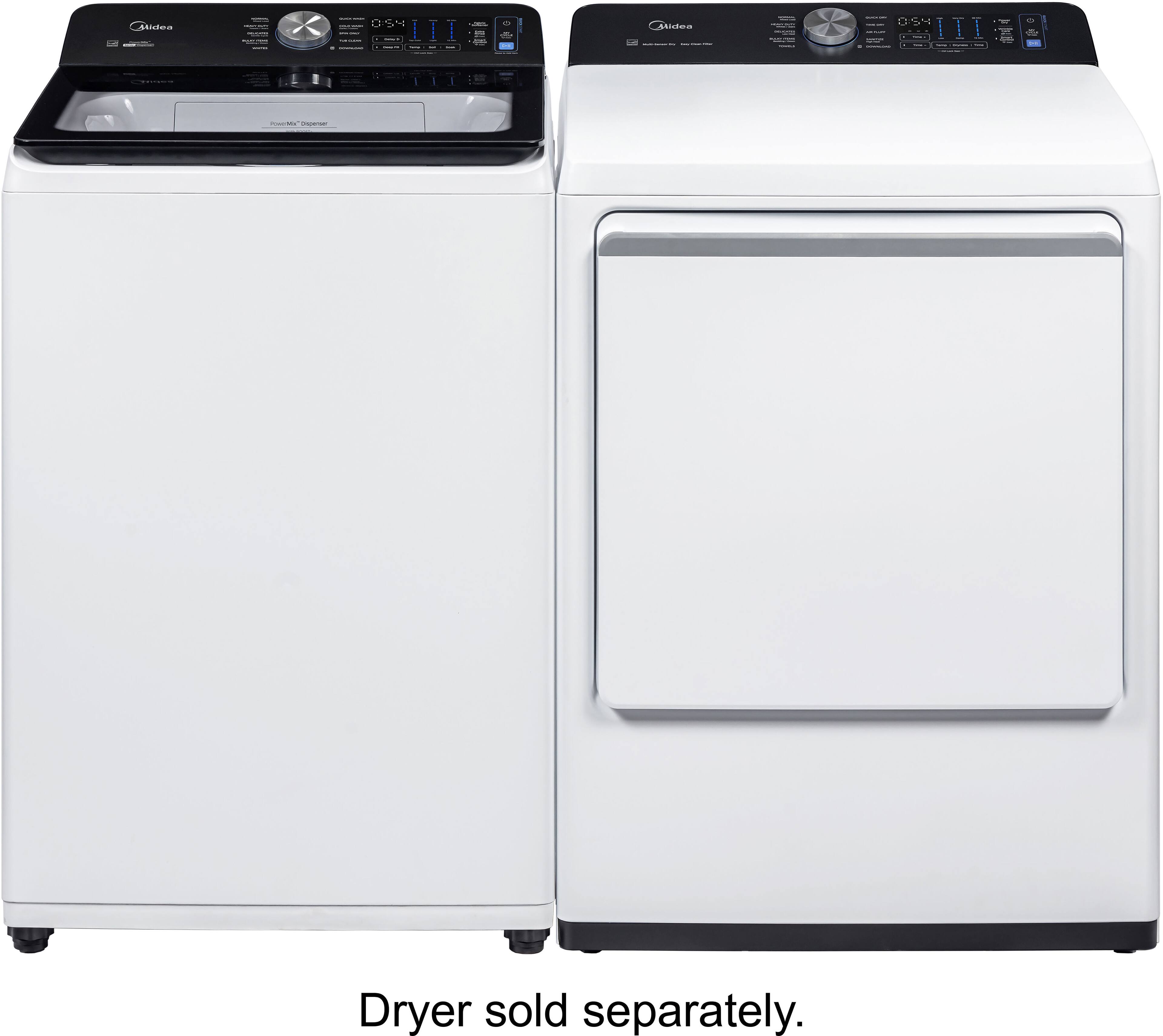 Midea  
CARBOOKS  
FROUPE THANKS  

Dryer sold separately.