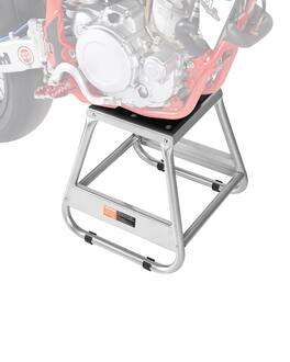 VEVOR - Dirt Bike Stand, 1100 lbs Load Capacity Dirtbike Pit Stand, Universal Non-Slip Off-Road Steel Heavy Duty Dirtbike - Silver;Black