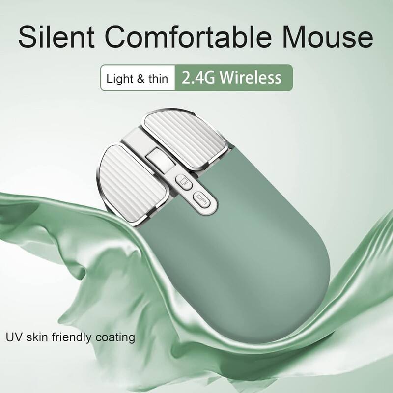 Silent Comfortable Mouse  
Light & thin  
2.4G Wireless  
UV skin friendly coating