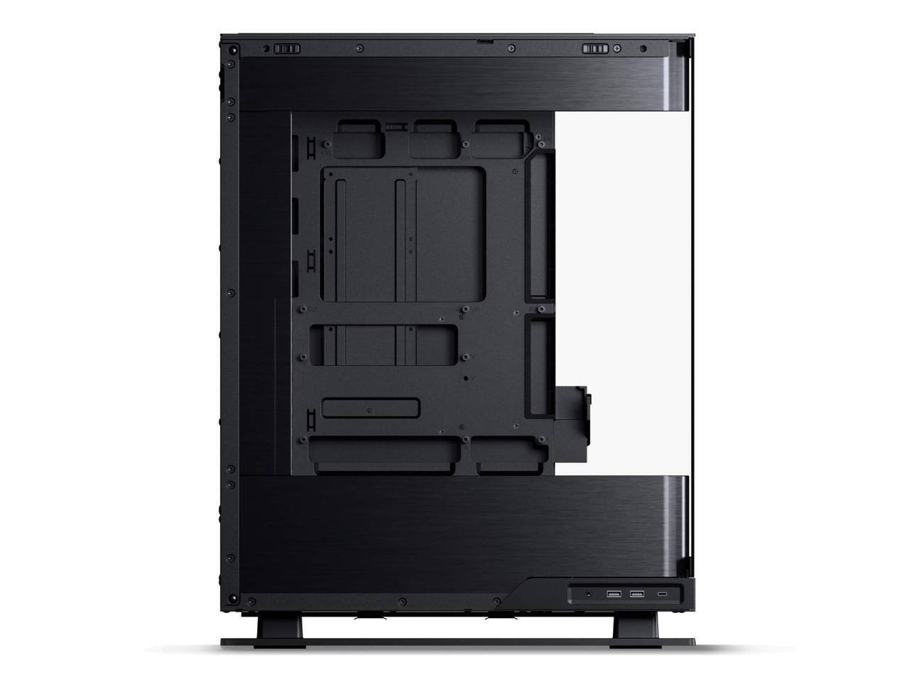Back. Phanteks - Phanteks Evolv X2, Mid-Tower Gaming Chassis, Vertical Cooling, Tempered Glass, D-RGB Lighting, Brushed Black - Brushed Black.