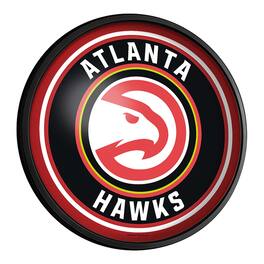 The Fan-Brand - Atlanta Hawks 18'' Round Slimline Illuminated Wall Sign - Multicolor