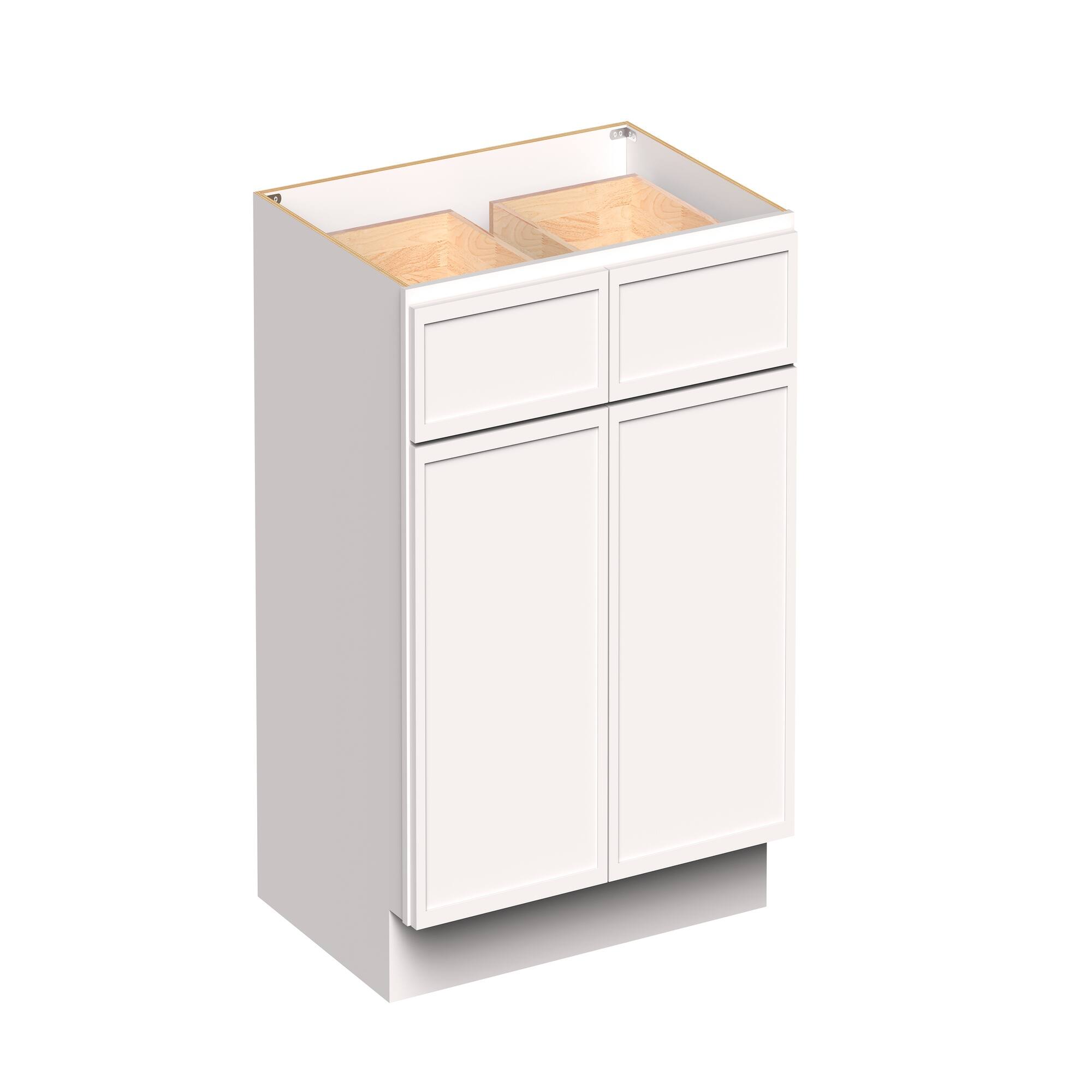 Boyel Living 33 in W x 34.5 in H x 24 in D Slim Shaker RTA Kitchen Base ...