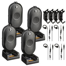 Motorola Solutions - Motorola CLP1080e 8-Channel Two-Way UHF Business Radio (CLP1080E) (4-Pack) - Black