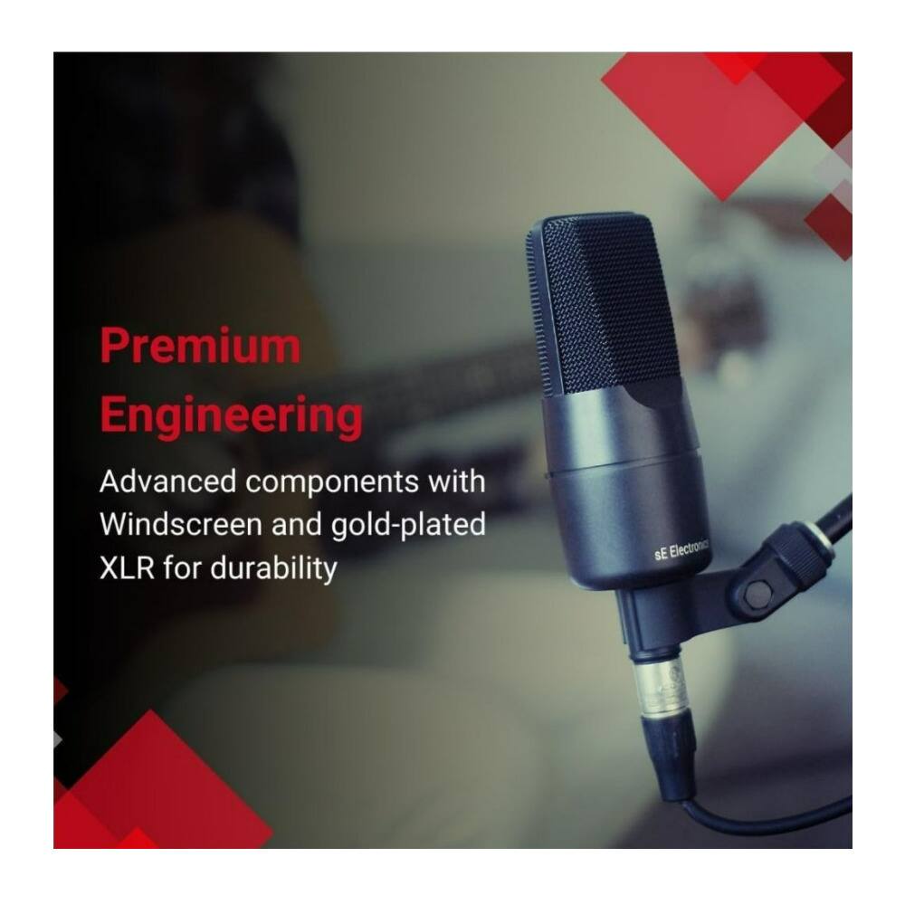 Premium Engineering

Advanced components with Windscreen and gold-plated XLR for durability