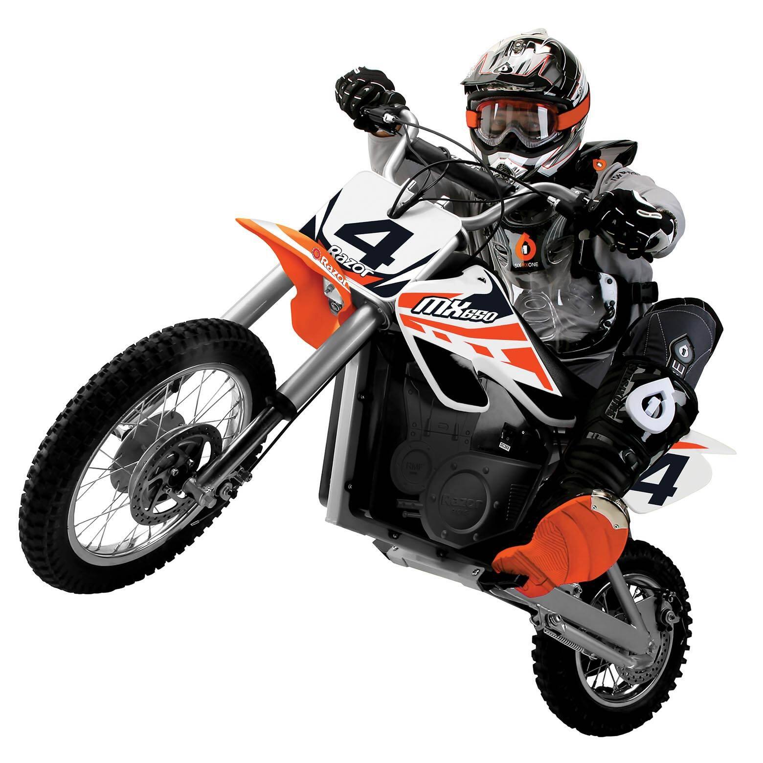 Alt View 11. Razor - MX650 Dirt Rocket High-Torque Electric Motocross Dirt Bike (2 Pack) - Orange.