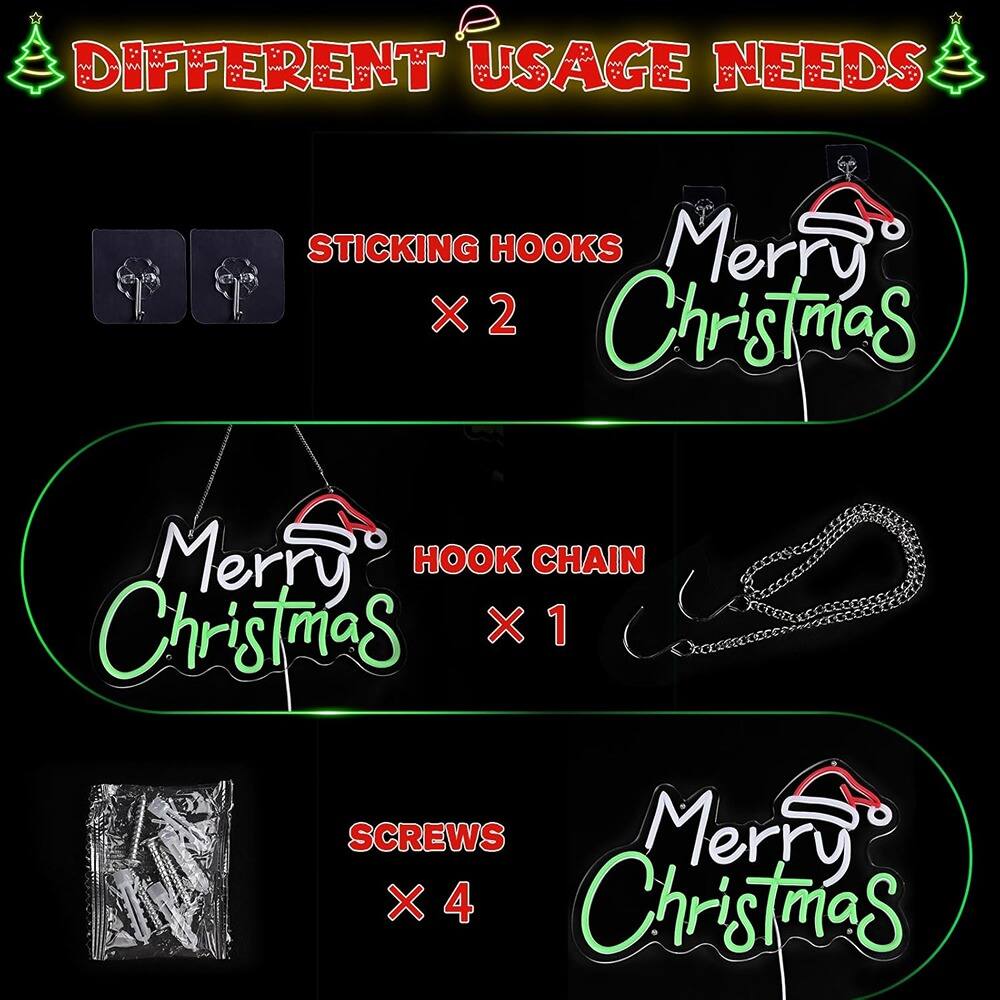 DIFFERENT USAGE NEEDS

- STICKING HOOKS x 2
- HOOK CHAIN x 1
- SCREWS x 4