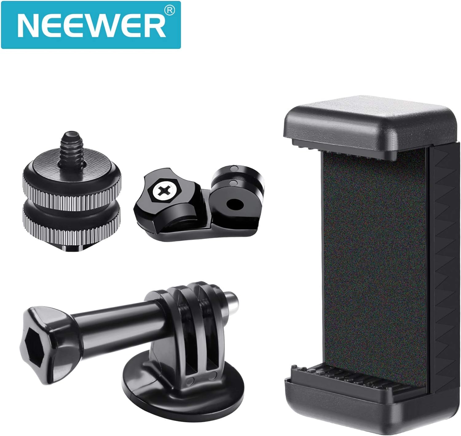 Left. Neewer - Phone & Action Cam Mount Kit, Hot Shoe.