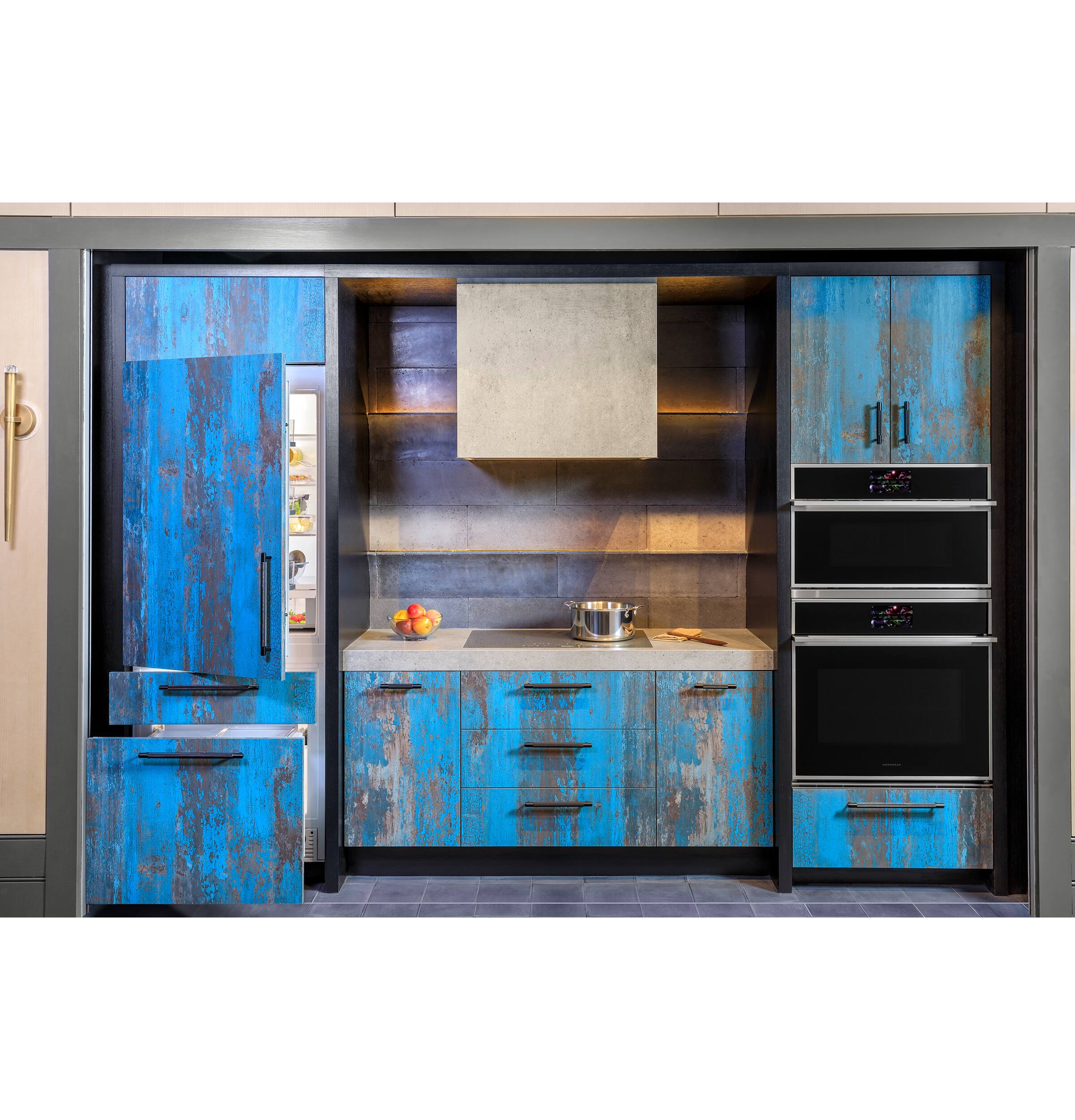 Alt View 22. Monogram - 30" Built-In Single Electric Convection Wall Oven with Precision Cooking and LCD Controls - Stainless steel.