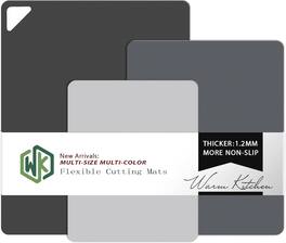 PARKER SLATER - Flexible Cutting Board Mats, Non-Slip, BPA-Free, Dishwasher Safe