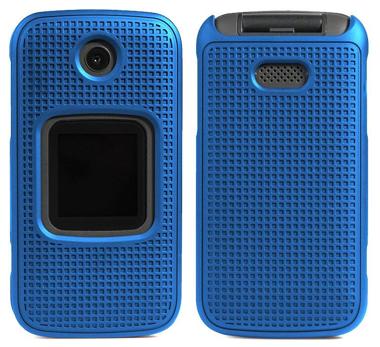 Alt View 5. Nakedcellphone - Hard Case for Alcatel Smartflip, Go Flip 3 (2019) - Blue.