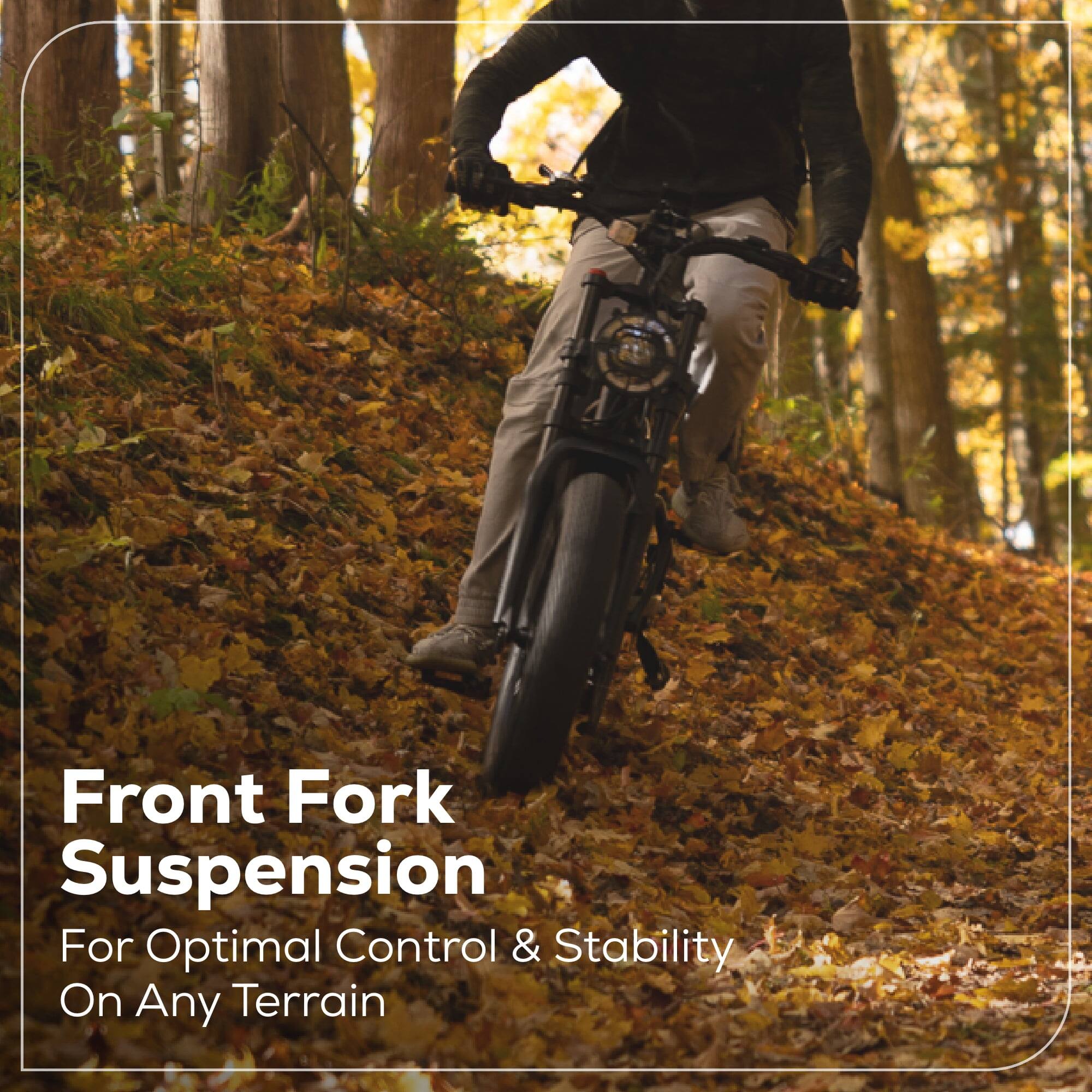 Alt View 5. Greenworks - Greenworks 60V 20" Fat Tire Bike for Adults, Off-Road Adventure Full Suspension (No Battery) - Green.