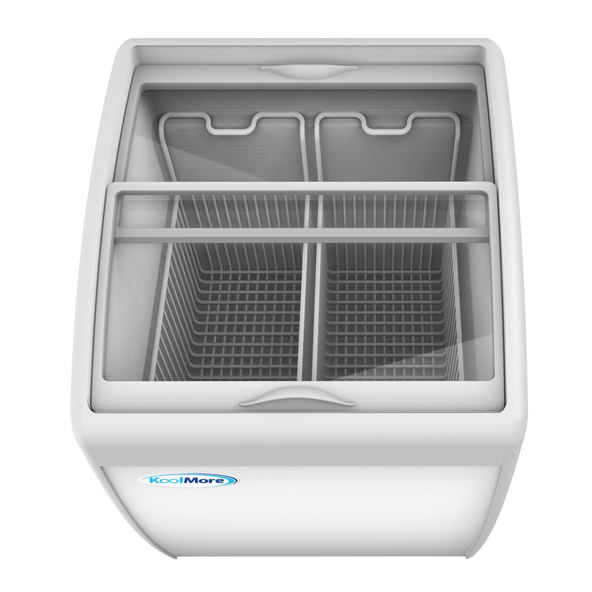 Alt View 1. Koolmore - 26 in. Display Ice Cream Freezer - 5.7 cu ft. MCF-6C - White.