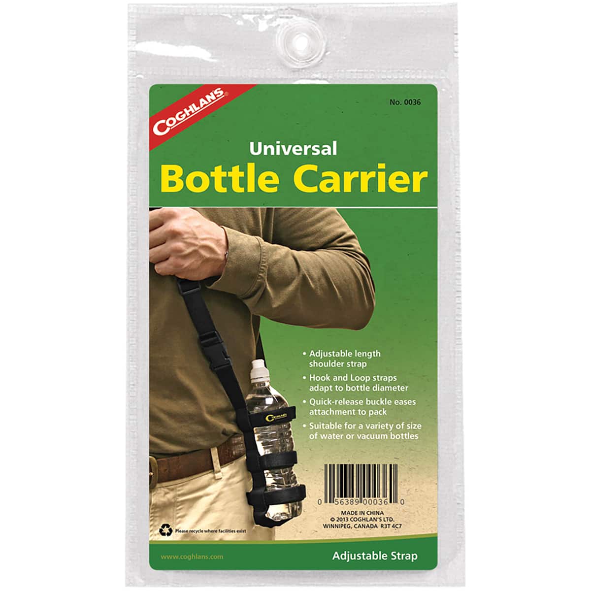 Coghlan’s - Coghlan's Universal Bottle Carrier, Fits Variety of Water & Vacuum Containers - Multi