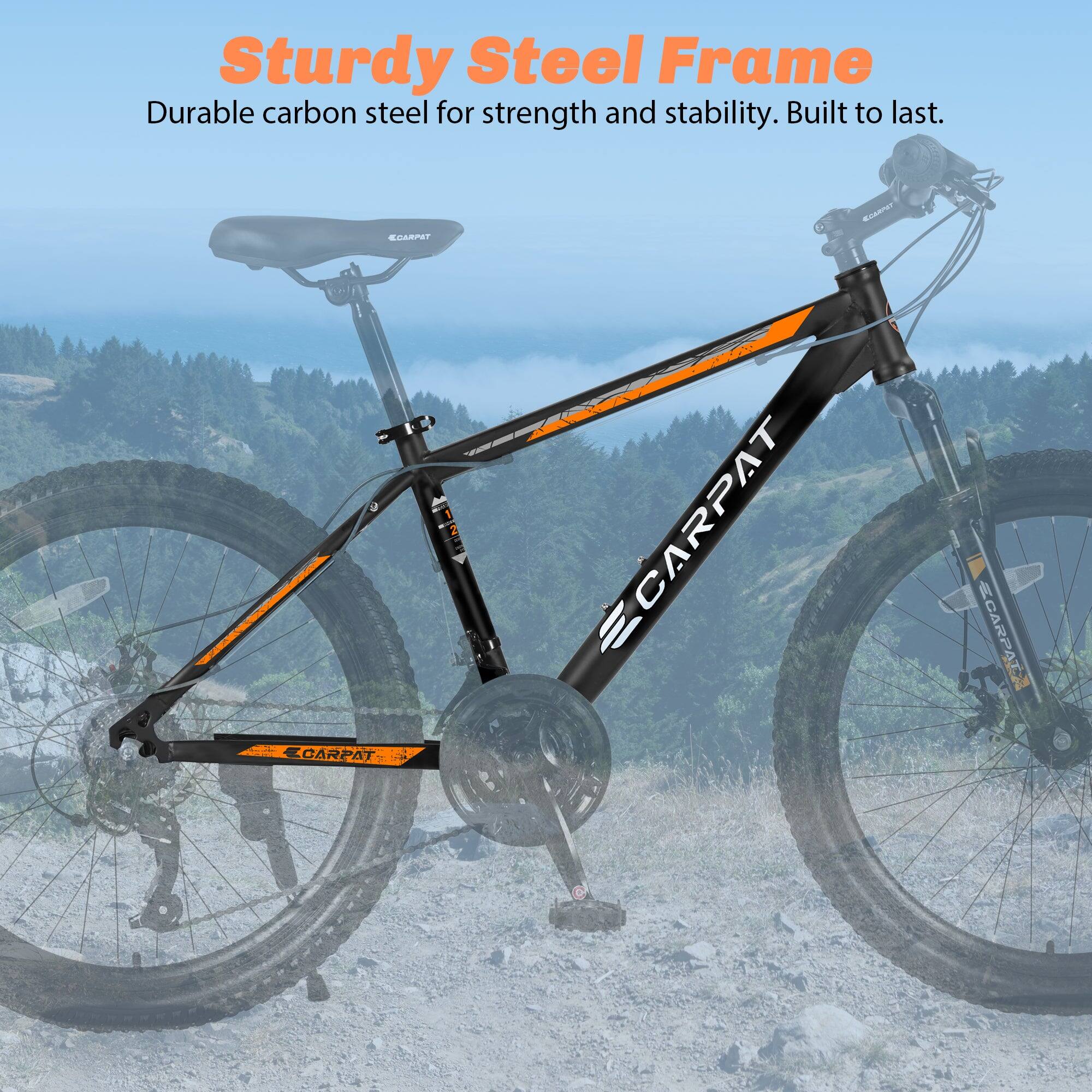 Sturdy Steel Frame  
Durable carbon steel for strength and stability. Built to last.