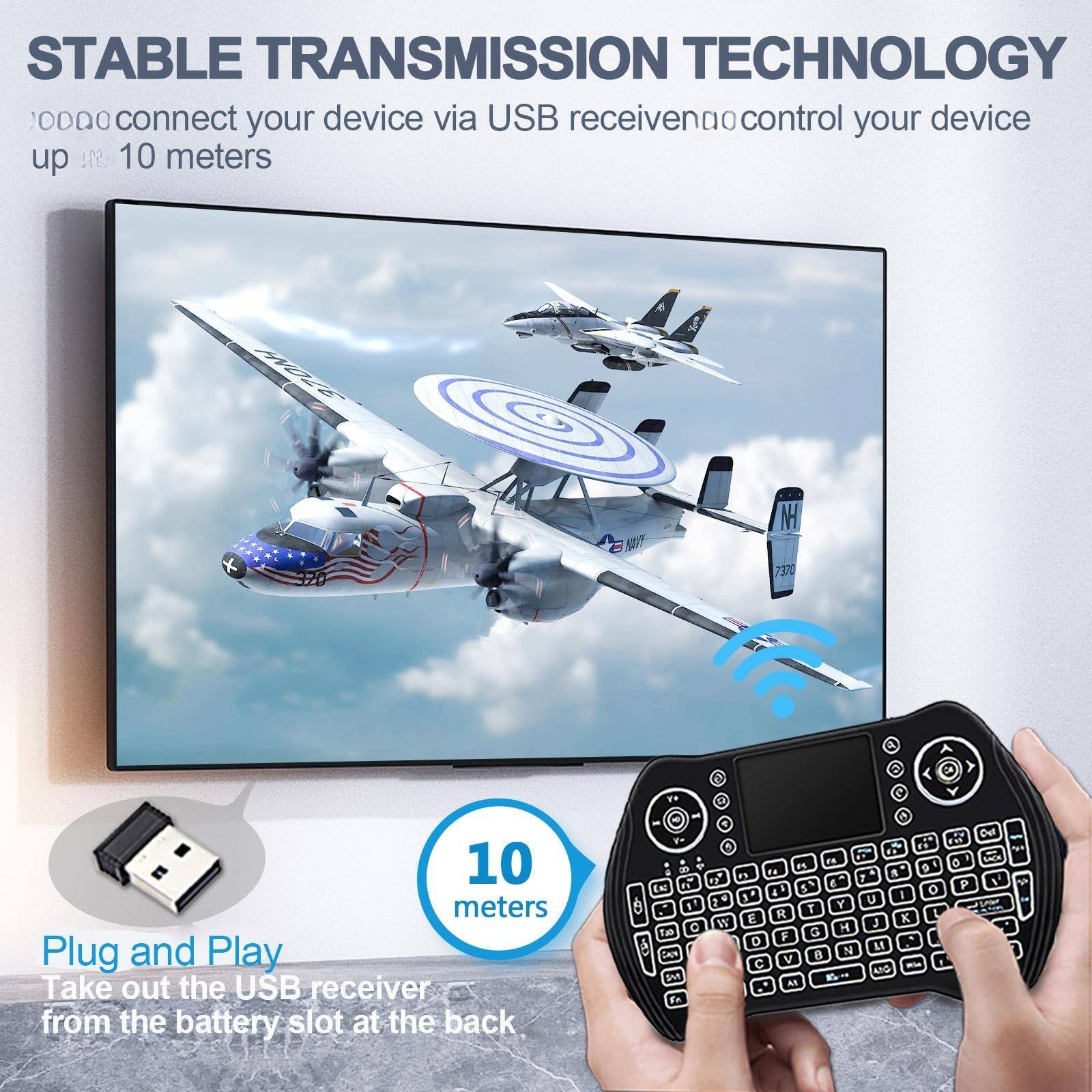 STABLE TRANSMISSION TECHNOLOGY  
connect your device via USB receiver to control your device up to 10 meters  

10 meters  

Plug and Play  
Take out the USB receiver from the battery slot at the back.