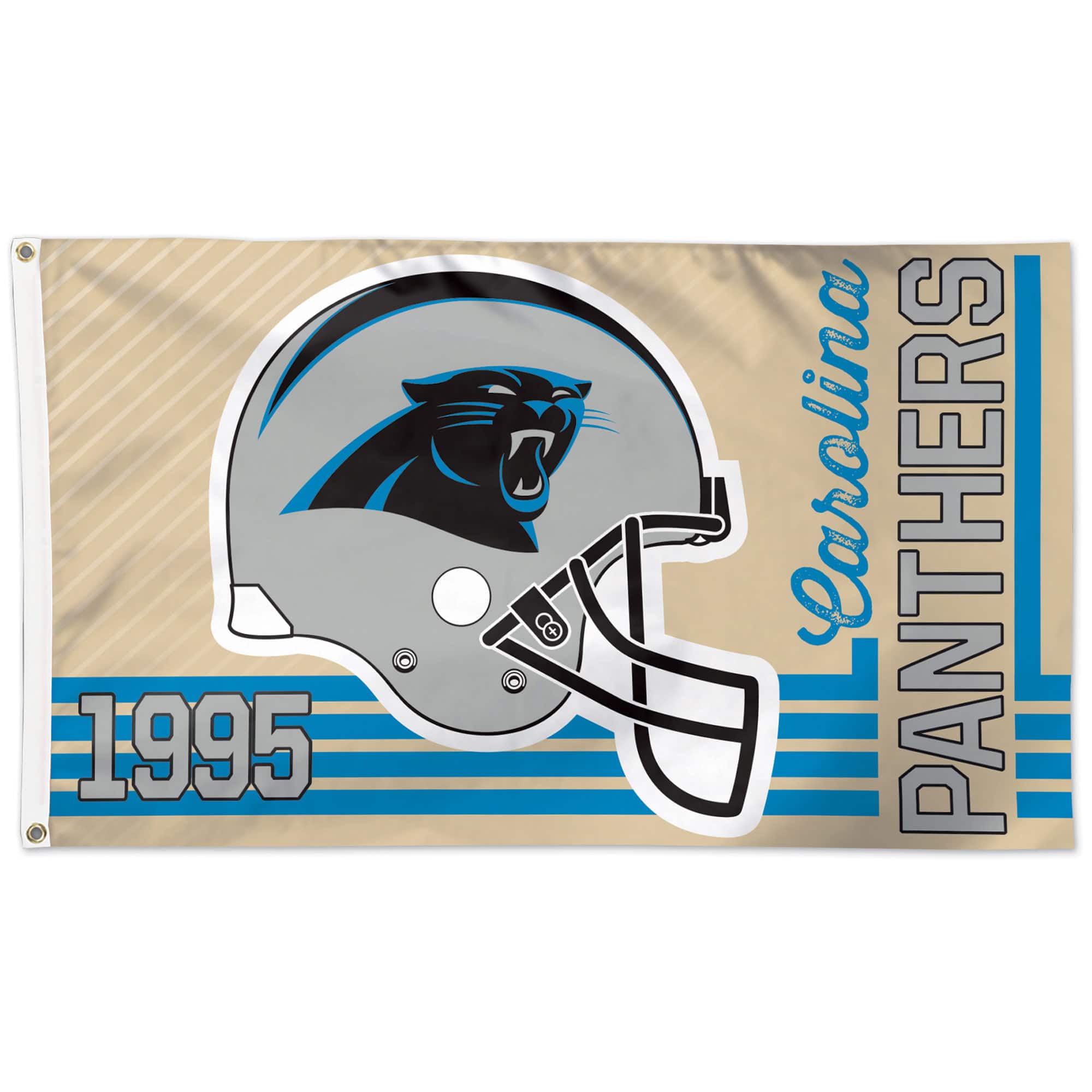 Photos - Other Decoration Carolina WinCraft -  Panthers 3' x 5' Established One-Sided Flag - Multicolor 4248676 