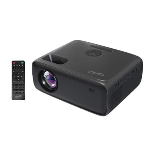 Supersonic - 1080p 300 ANSI Lumen Compact LED Projector with Bluetooh and Remote