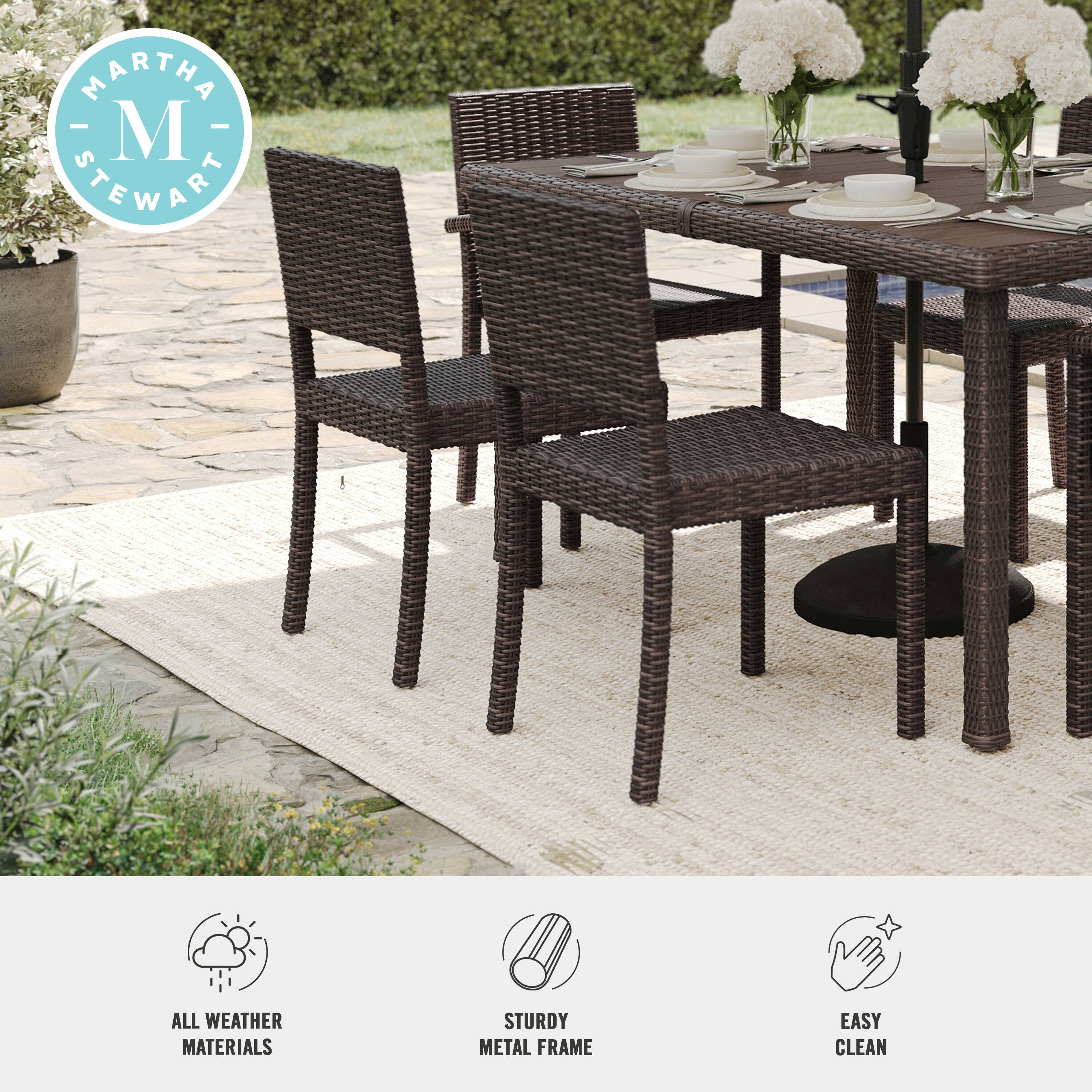 MARTHA STEWART

ALL WEATHER MATERIALS  
STURDY METAL FRAME  
EASY CLEAN